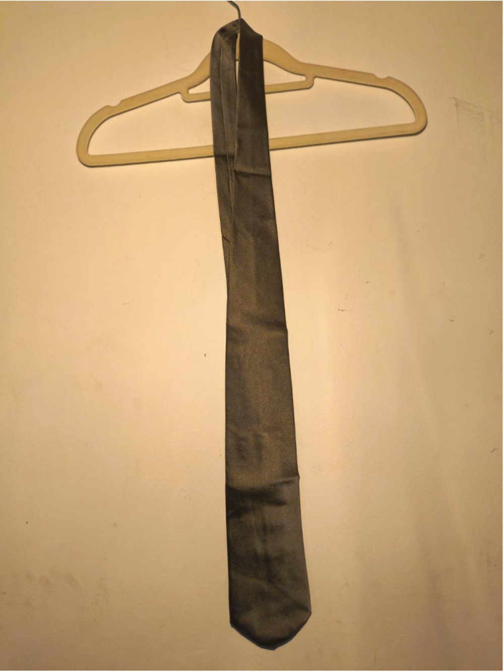 Today's Man Men's Gold Solid Silk Woven Pointed Tie One Size Made in Italy